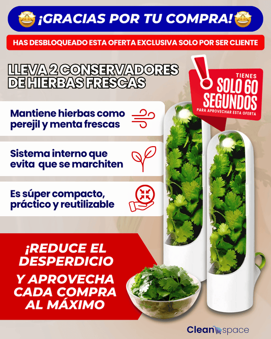 Pack de 2 conservadores de hiervas