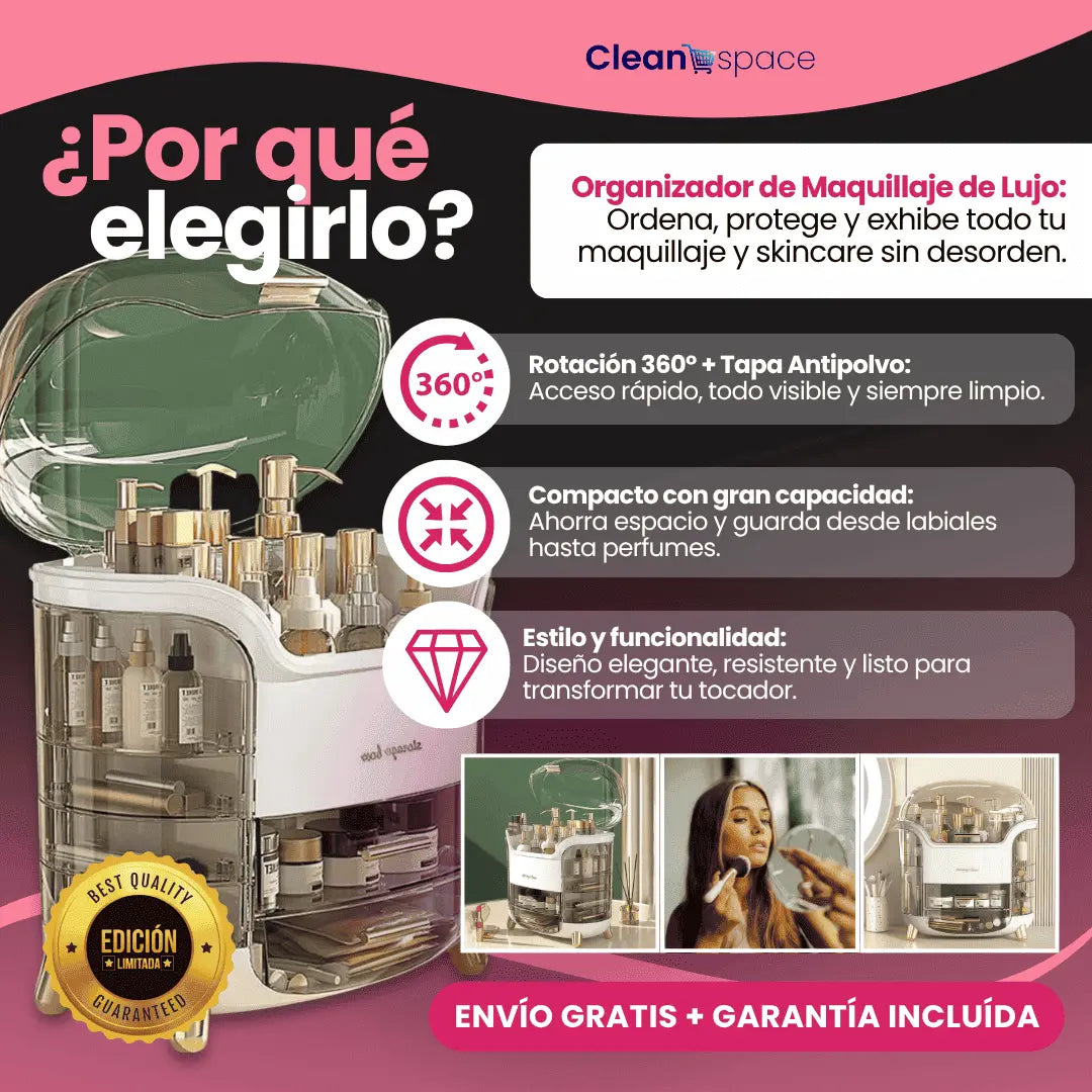 Organizador de Maquillaje de Lujo